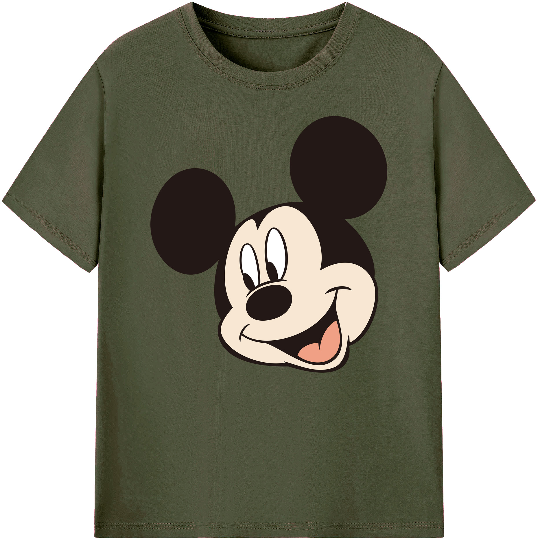 ミッキーマウス Mickey Mouse 綿100％ メンズ半袖Tシャツ｜肌触りやわらか＆通気性